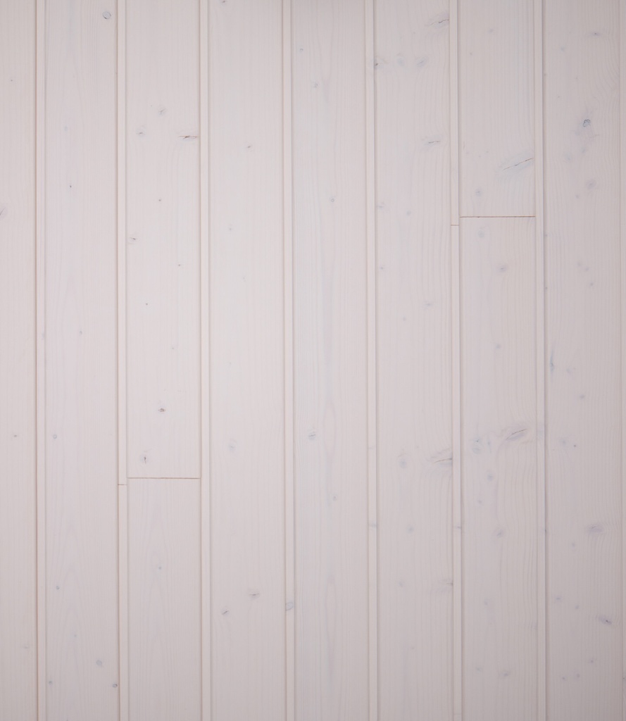 14x120 STP Valkovahattu Kuusi Pääpontattu  l=3,87m (2,55 m2/pkt)