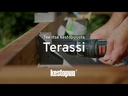 Terassilauta Kestopuu 28x120 mm Vihreä Sileä