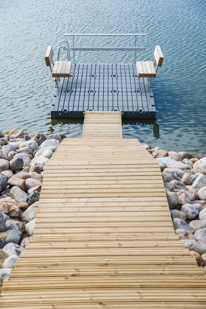 Terassilauta Kestopuu Vihreä 28x120 mm Uritettu