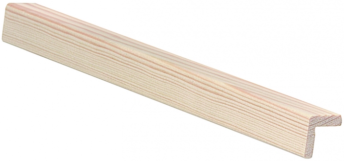 Reunalista Mänty 19x19/13x3600 mm Puuvalmis