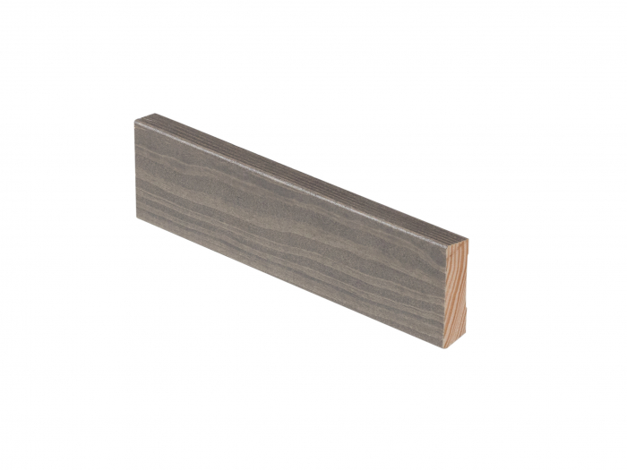 Jalkalista Mänty 12x42x3300 mm Tumman Harmaa