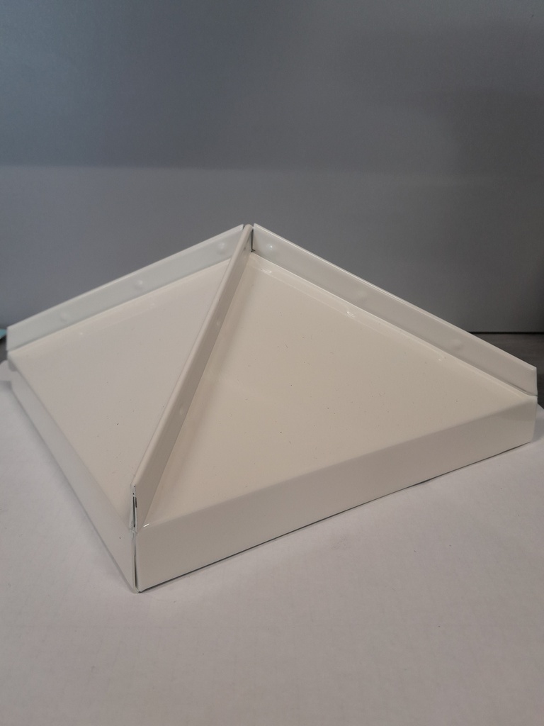 Tolpanhattu 185x185 mm Valkoinen Sinkitty