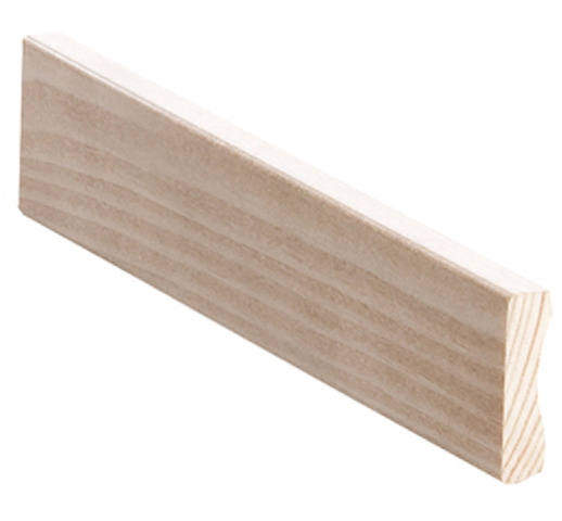 Jalkalista Mänty 12x42x3300 mm Valkolakka Tammi