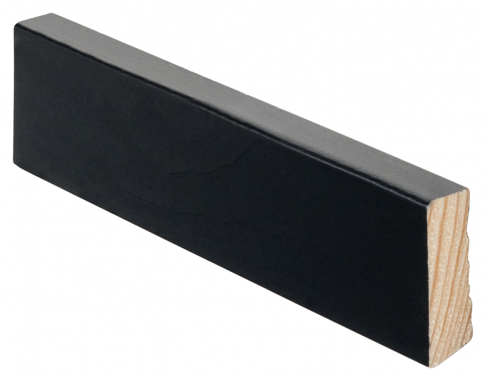 Jalkalista Mänty 12x42x3600 mm Musta