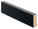 Jalkalista Mänty 12x42x3600 mm Musta