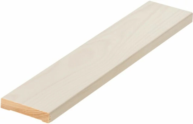 Peitelista Mänty 12x58x3600 mm Valkolakattu