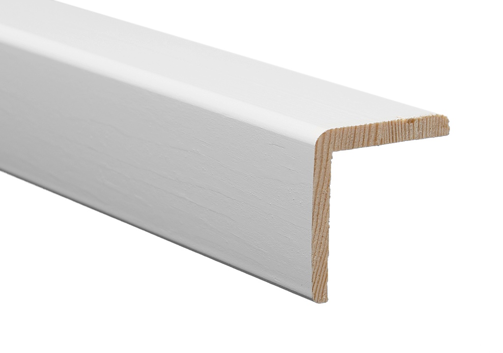 Reunalista Mänty 40x40/35x3000 mm Valkoinen