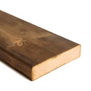 Terassilauta Kestopuu Ruskea 28x120 mm Sileä Öljytty