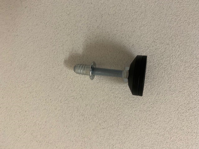 Säätöjalka Sinkitty Kumitassulla