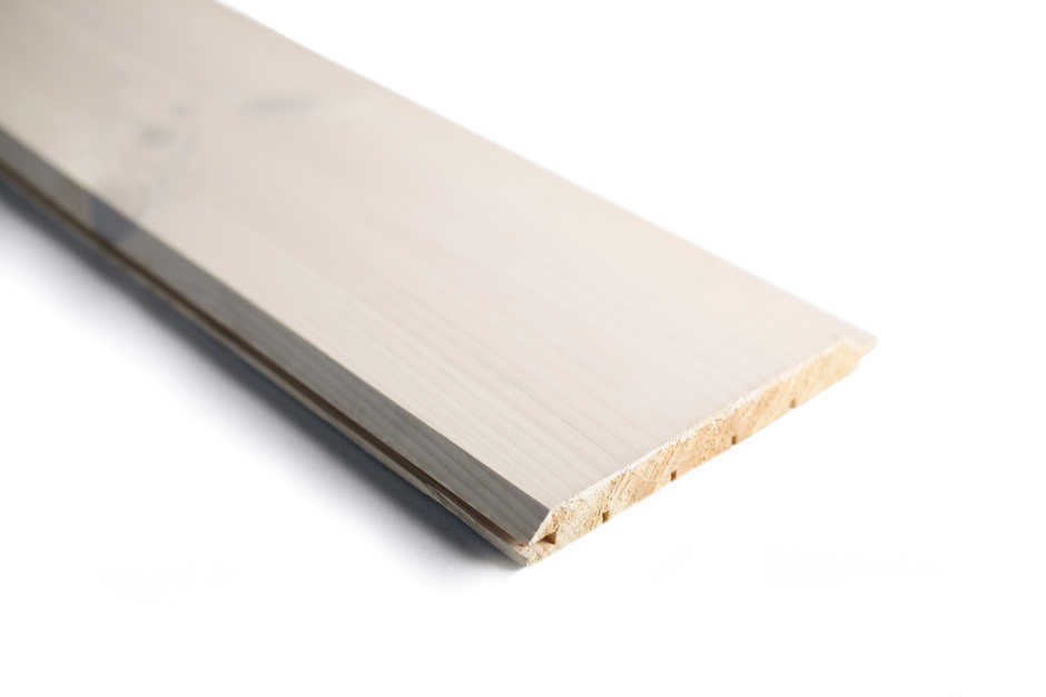 19x169 Hirsipaneeli Valkovahattu Talouslaatu 75,6jm (12m2)