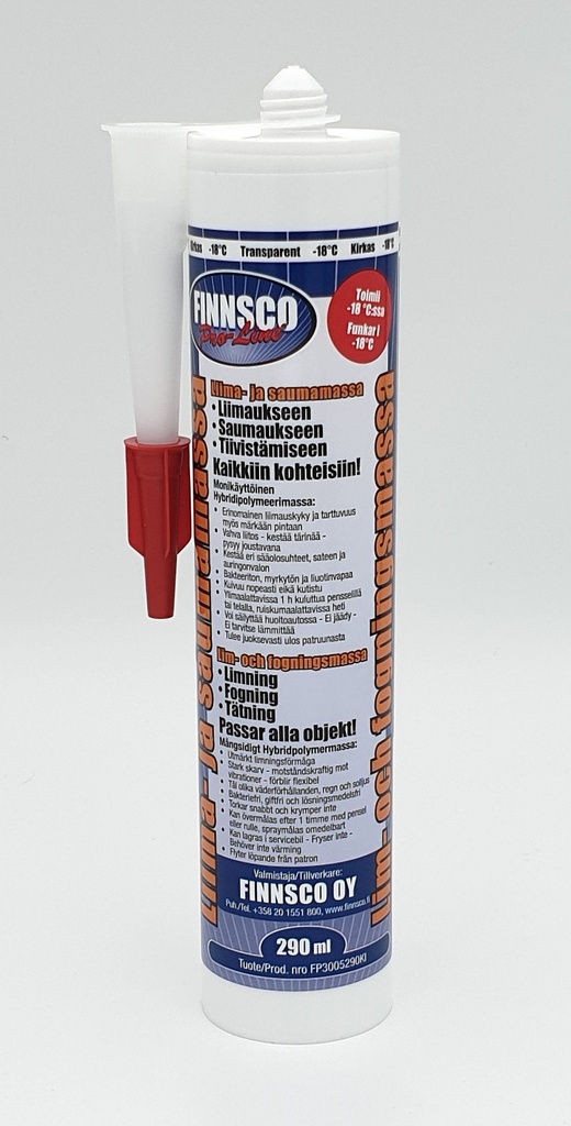 Liima- ja saumamassa Kirkas Finnsco Pro-Line 290ml