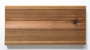 Terassilauta Kestopuu Ruskea 28x145 mm Aaltoura