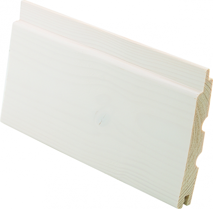 Kuusipaneeli 14x120x2670 mm STP 2-Laatu Valkovahattu (1,78 m2/pkt, 6kpl/pkt)