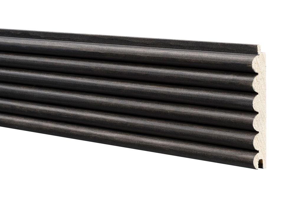 Mäntypaneeli  15x95x2400 mm Sormipaneeli Musta (1,25 m2/pkt, 6kpl/pkt)