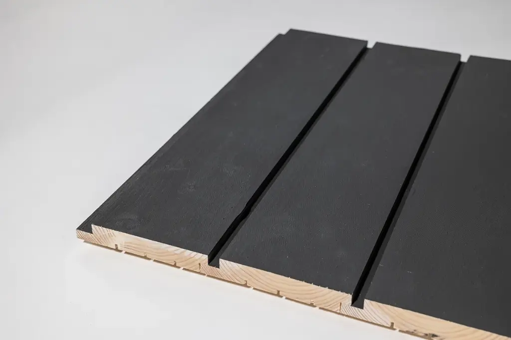 Ulkoverhouspaneeli 28x145 mm UYS Välimaalattu RR33 Musta 127m2 Erä