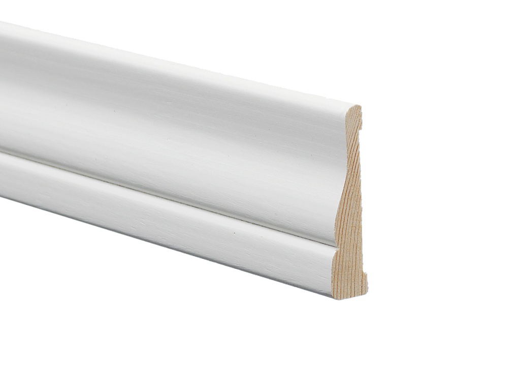 Peitelista Mänty 14x57x3200 mm Koriste Valkoinen