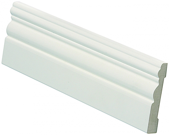 Peitelista MDF 12x70x2440 mm Koriste Valkoinen