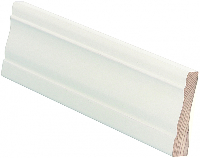 Peitelista Mänty 15x70x3600 mm Koriste Valkoinen