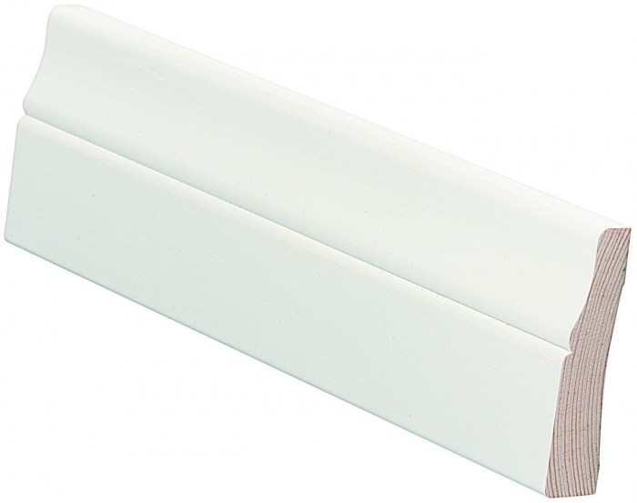 Peitelista Mänty 16x70x2400 mm Koriste Valkoinen