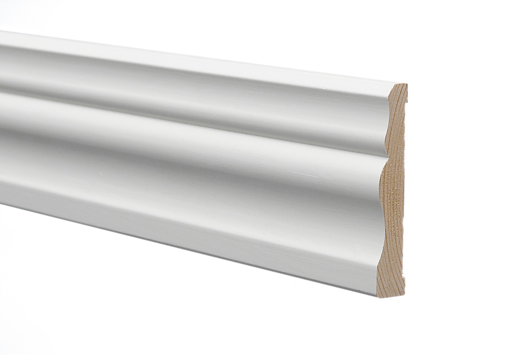 Peitelista Mänty 16x90x3200 Koriste Valkoinen l=3,2m