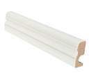 Jalka-/Peitelista Mänty 16x42x3600 mm Koriste Valkoinen