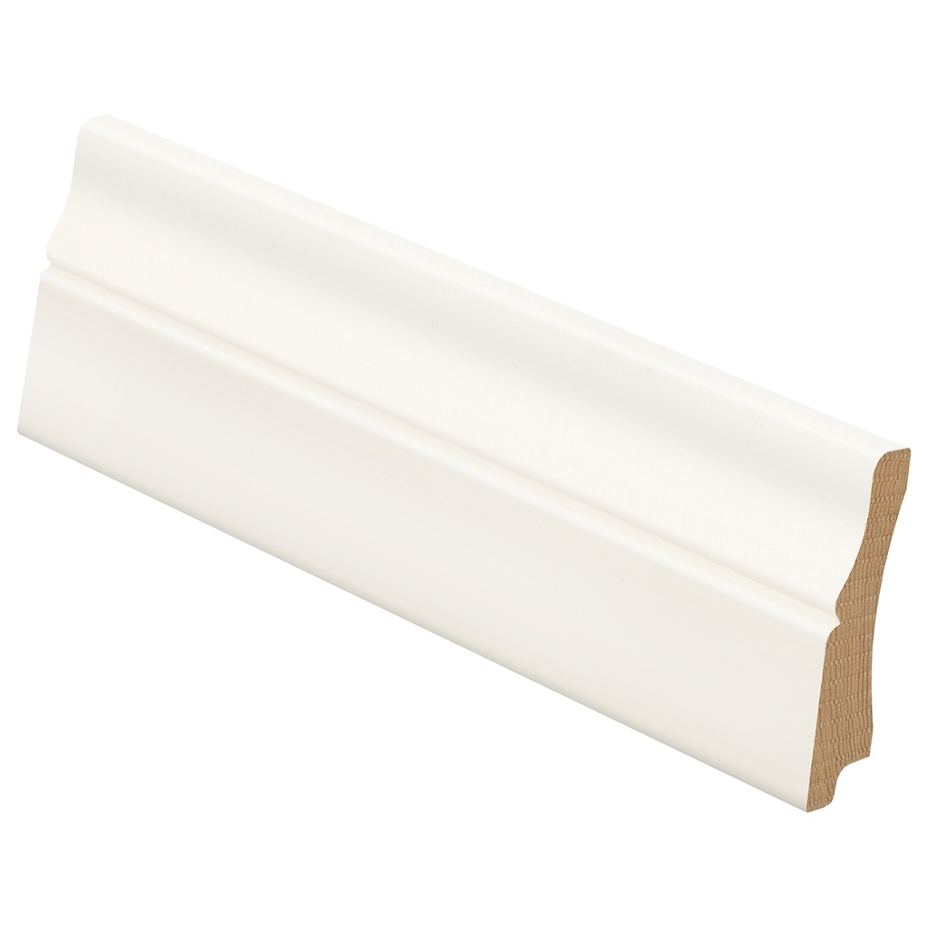 Jalkalista Mänty 16x70x3600 mm Koriste Valkoinen