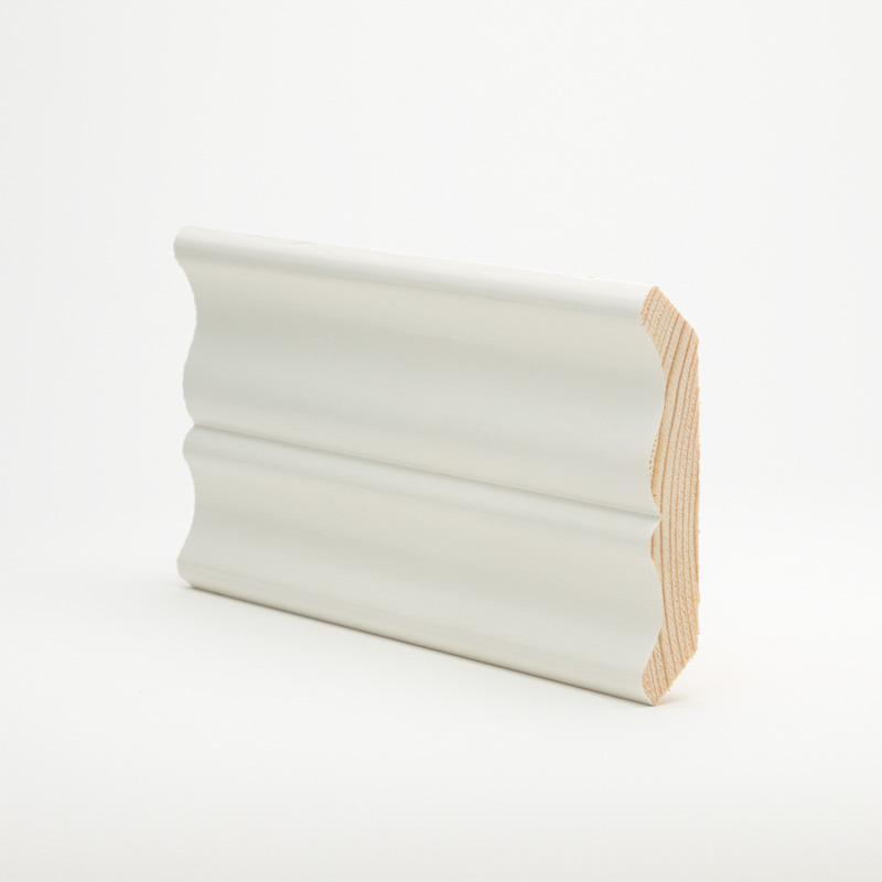 Kattolista Mänty 15x90x3600 mm Koriste Valkoinen