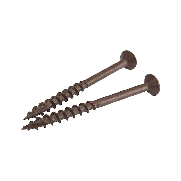 Terassiruuvi 4,2x55 mm RST Ruskea Leveäkantainen 250 kpl/ltk