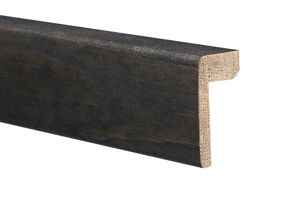 Reunalista Mänty 21x42/15x3200 mm Saunasuojattu Musta