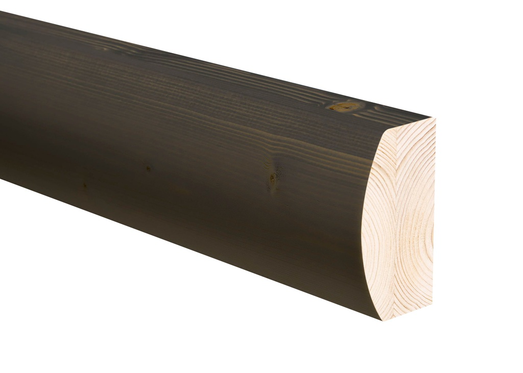 Kuusi 42x88x2100 mm Laudereuna Musta