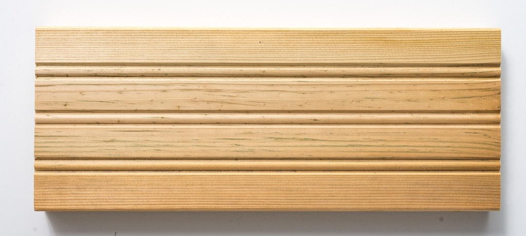 Terassilauta Kestopuu Vihreä 28x120 mm Uritettu