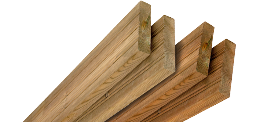 Terassilauta Kestopuu Vihreä 28x120 mm Uritettu