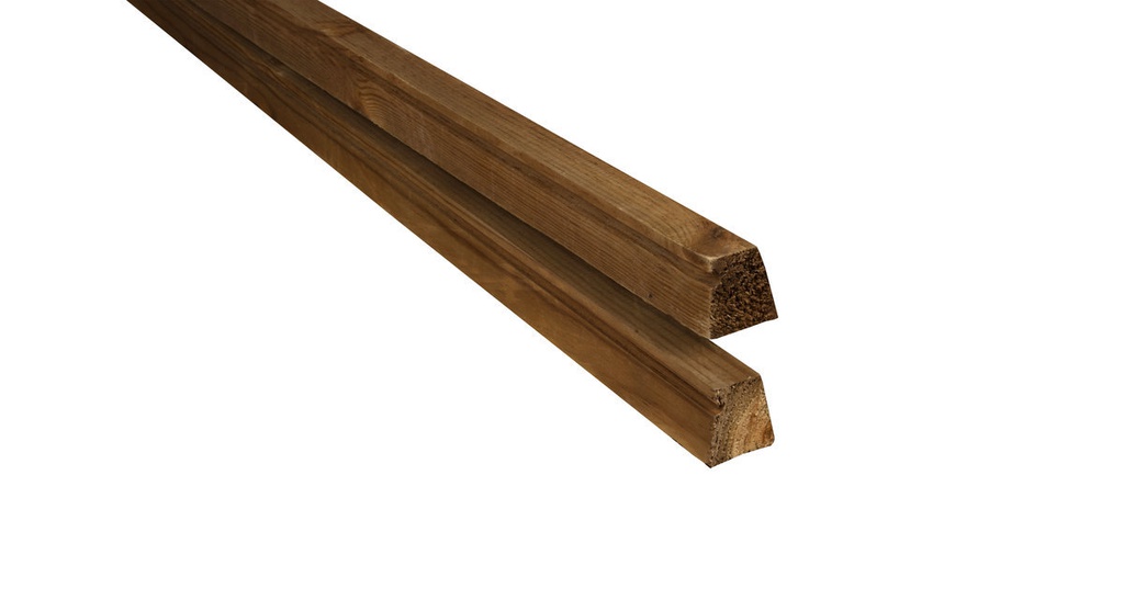 Kestopuu Ruskea 42x42/28 mm Säleikkörima / Vinorima