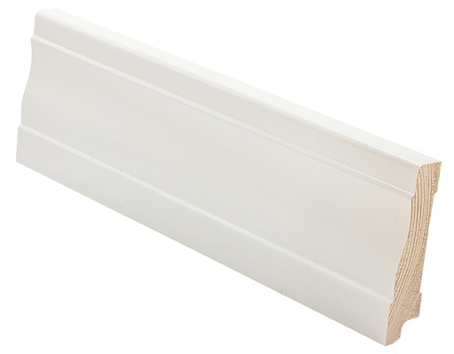 [1086APE36] Jalkalista Mänty 15x70x3600 mm Koriste Valkoinen