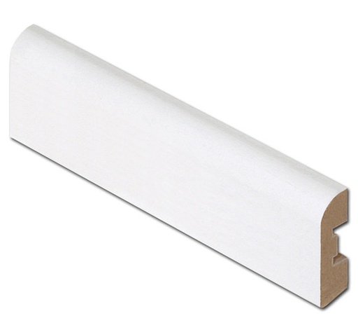 12x42 Jalkalista MDF Valkoinen Maalattu l=3,3m