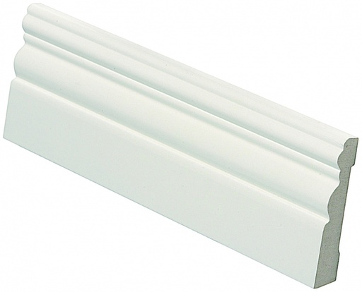 12x70 Jalkalista MDF Koriste Valkoinen l=3,3m