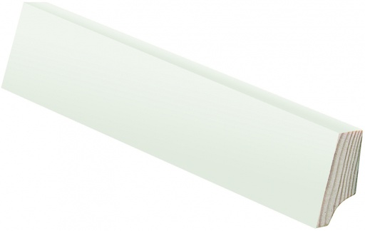 [1080APE36] Jalkalista Mänty 21x44x3600 mm Valkoinen