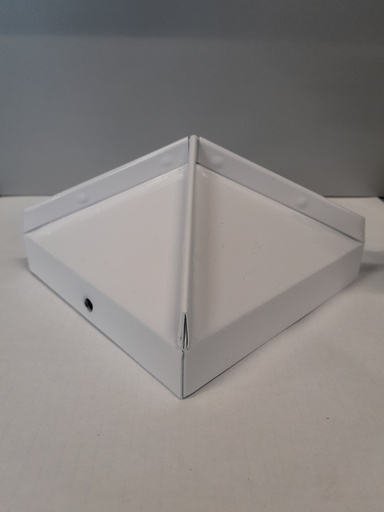 Tolpanhattu 125x125 mm Valkoinen Sinkitty