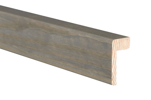 [Poistuva] Reunalista Mänty 21x42/15x3200 mm Saunasuojattu Harmaa