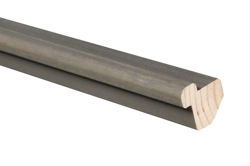 [7425] Sisänurkkalista Mänty 25x25x2400 mm Saunasuoja Harmaa