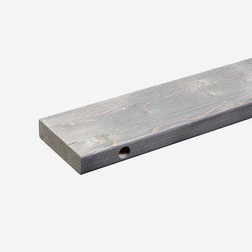 Laudelauta Kuusi 32x125x2350 mm Harmaa Etureuna