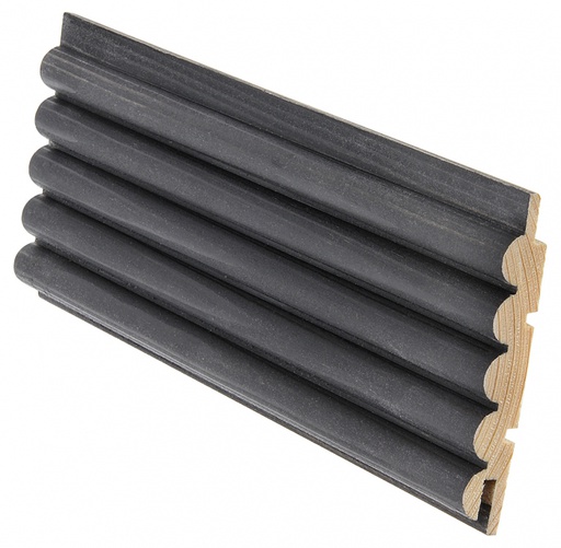 [Poistuva tuote] Mäntypaneeli  15x95x2370 mm Sormipaneeli Musta (0,96 m2/pkt, 5kpl/pkt)