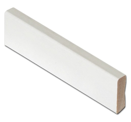 [324-10] Jalkalista Mänty 14x42x3300 mm Valkoinen