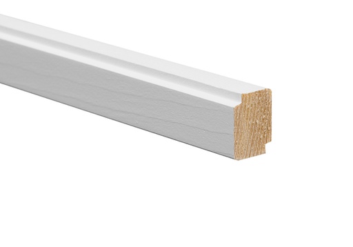 [5144] Varjolista Mänty 15x20x3200 mm Valkoinen