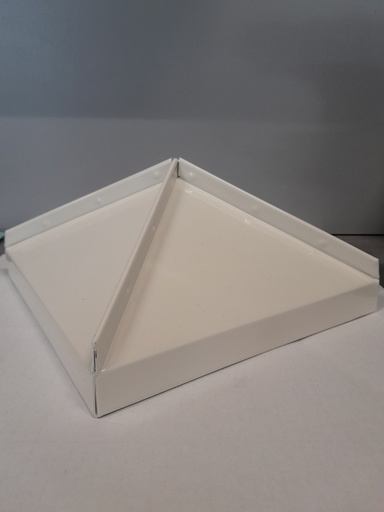 Tolpanhattu 185x185 mm Valkoinen Sinkitty