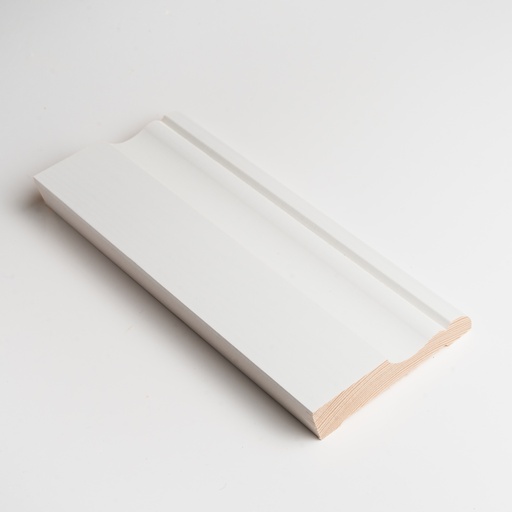 Jalkalista Mänty 21x95x3600 mm Koriste Valkoinen