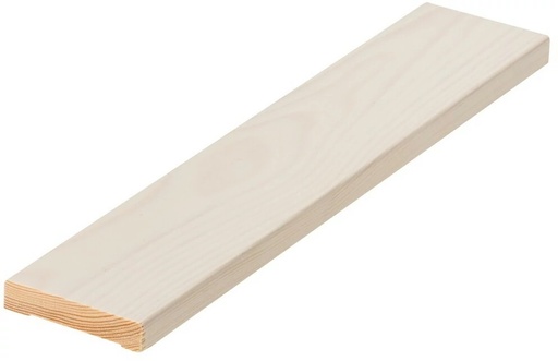 [Poistuva] Peitelista Mänty 12x58x2200 mm Valkolakattu