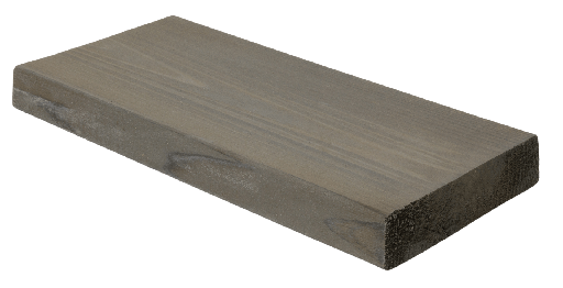 Terassilauta Kestopuu Harmaa 28x145 mm Sileä Kuumaöljytty