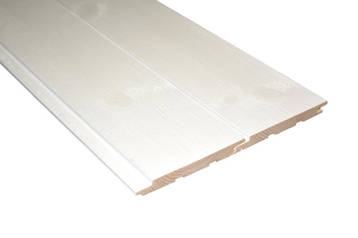 Mäntypaneeli 13x120x2350 mm Roso 2-Laatu Puhdas Valkoinen (1,76m2/pkt, 7kpl/pkt)