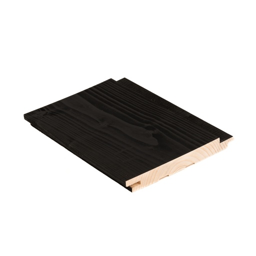 17x145 STS3 2-Laatu Saunavahattu musta Kuusi L=2,7m (2,07m2/pkt, 6kpl/pkt)